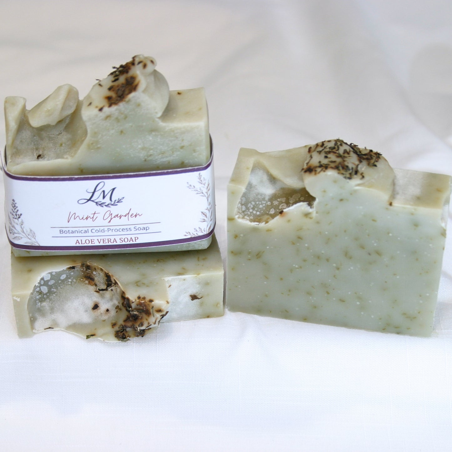Mint Garden Cold Process Soap Bar
