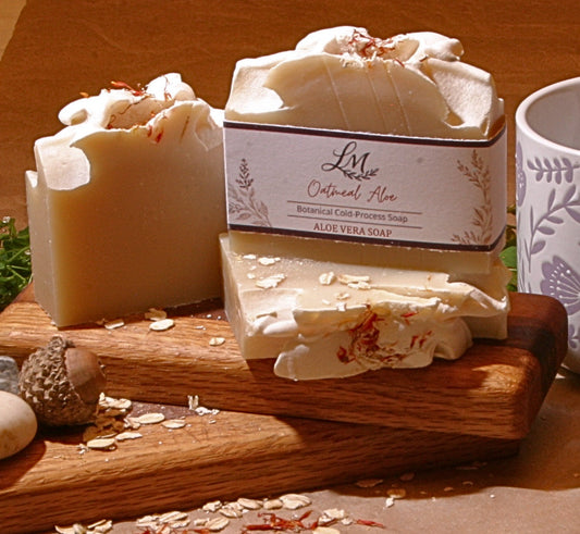 Oatmeal Aloe Cold Process Soap Bar
